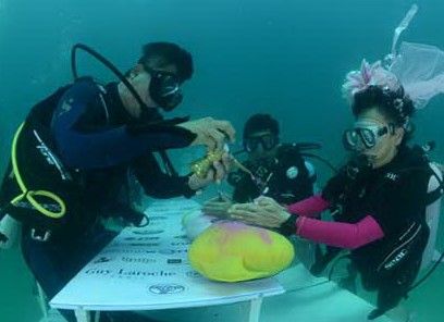 Romantic ceremony under the waves puts Trang in southern Thailand on the map