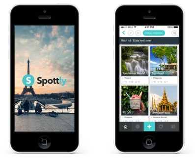 New social travel site Spottly: Travel story with pictures