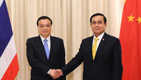 China Premier Li Keqiang visits Thailand