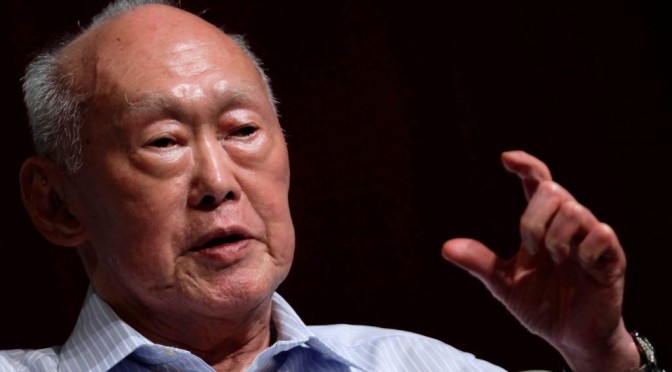 Singapore’s founding father Lee Kuan Yew dies age 91