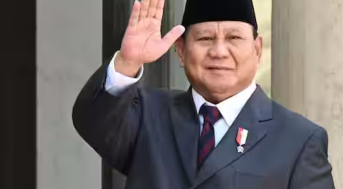 Prabowo Subianto, the newly elected president