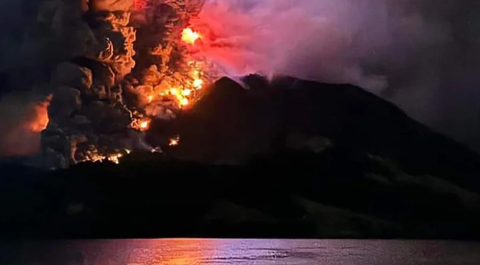 Mount Ruang Eruption: Impacts on Weather and Climate