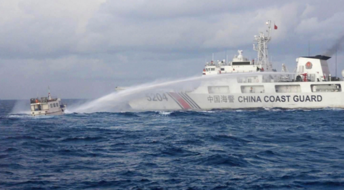 China attacks Philippine coast guard ship