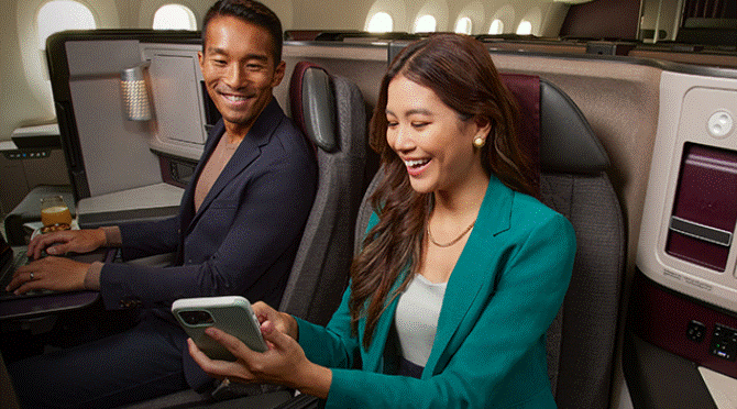 Qatar Airways: Free High-Speed WiFi delivered by Starlink