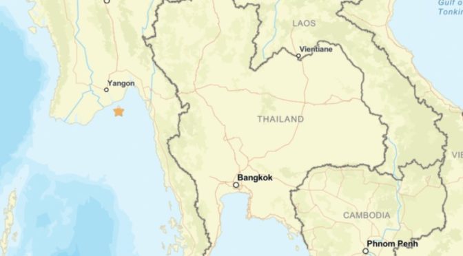5.4-Magnitude Earthquake Off Myanmar Coast