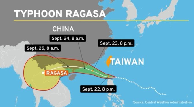 Typhoon Ragasa: Barrier lake collapses in Taiwan